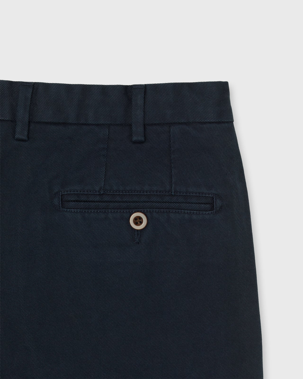 Garment-Dyed Sport Trouser in Navy High Ridge Twill