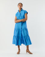 Load image into Gallery viewer, Sophia Dress in Iris Silk Dupioni
