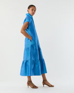 Load image into Gallery viewer, Sophia Dress in Iris Silk Dupioni
