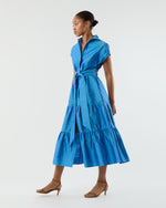 Load image into Gallery viewer, Sophia Dress in Iris Silk Dupioni
