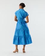 Load image into Gallery viewer, Sophia Dress in Iris Silk Dupioni
