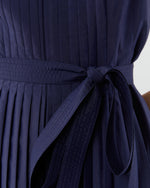 Load image into Gallery viewer, Joelle Dress in Navy Lightweight Poplin
