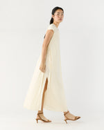 Load image into Gallery viewer, Scarlett Dress in Natural Paperweight Stretch Poplin
