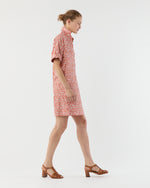 Load image into Gallery viewer, Molly Dress in Orange/Multi Floral Seersucker
