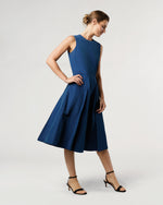 Load image into Gallery viewer, Arielle Dress in Petrol Nylon Faille
