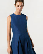 Load image into Gallery viewer, Arielle Dress in Petrol Nylon Faille
