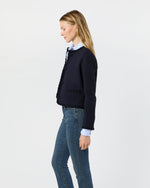 Load image into Gallery viewer, Megan Cardigan Jacket in Navy Bouclé Tweed
