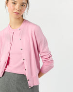 Load image into Gallery viewer, Rosie Cardigan in Heather Rose Cotton/Silk
