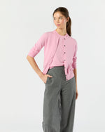 Load image into Gallery viewer, Rosie Cardigan in Heather Rose Cotton/Silk
