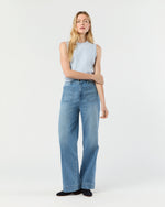 Load image into Gallery viewer, Rosie Shell in Heather Sky Cotton/Silk
