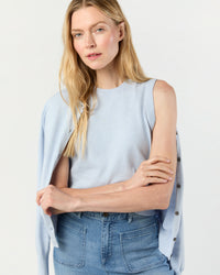 Rosie Shell in Heather Sky Cotton/Silk