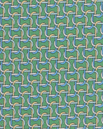 Load image into Gallery viewer, Silk Print Tie in Green/Sky/Yellow Links
