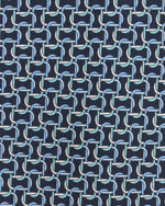 Load image into Gallery viewer, Silk Print Tie in Blue/Sky/Green Links
