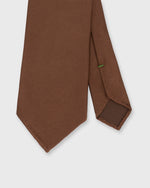 Load image into Gallery viewer, Silk Woven Tie in Brown Twill
