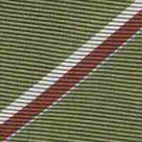 Silk Woven Tie in Olive/Umber/Bone Stripe