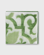 Load image into Gallery viewer, Cotton Print Pocket Square in Green Tapestry
