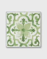 Load image into Gallery viewer, Cotton Print Pocket Square in Green Tapestry
