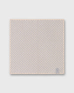 Load image into Gallery viewer, Hand-Rolled Cotolino Print Pocket Square in Bone/Navy Mini Paisley
