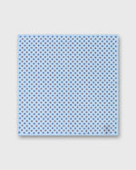 Load image into Gallery viewer, Hand-Rolled Cotolino Print Pocket Square in Mist/Navy/Smoke Flower
