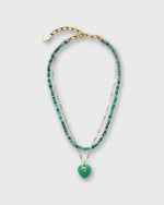 Load image into Gallery viewer, Lamai Heart Necklace in Everglade
