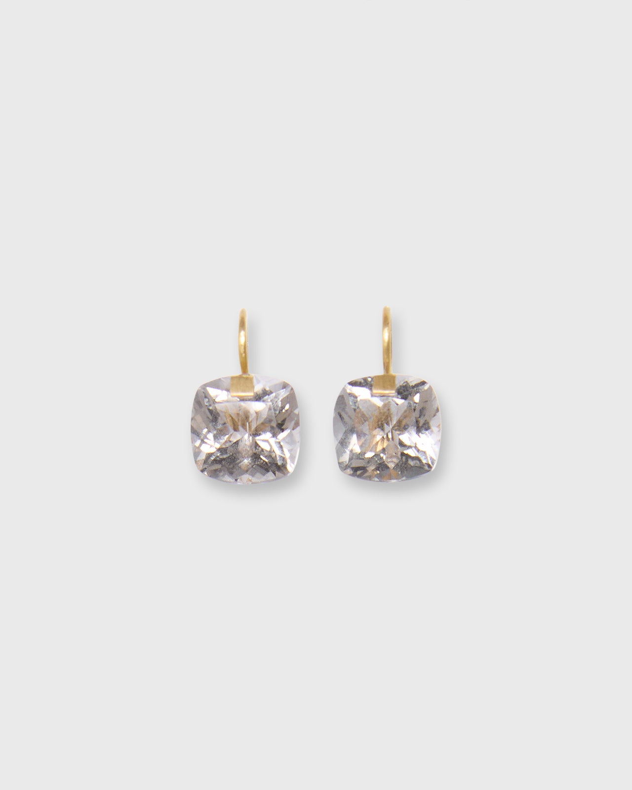Small Summer Earrings in Smokey Quartz