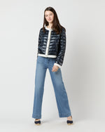 Load image into Gallery viewer, Short Jacket with Matte Trim in Navy
