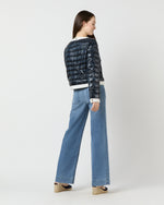 Load image into Gallery viewer, Short Jacket with Matte Trim in Navy

