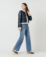 Load image into Gallery viewer, Short Jacket with Matte Trim in Navy
