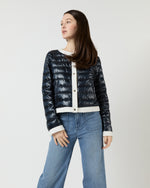 Load image into Gallery viewer, Short Jacket with Matte Trim in Navy
