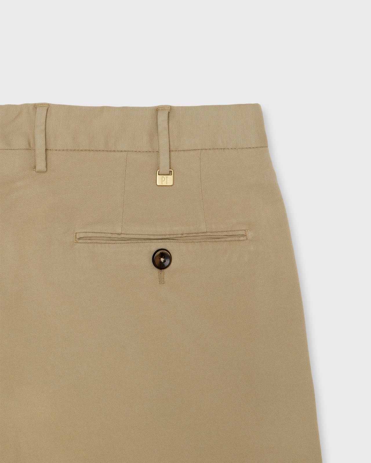 Sport Trouser in Khaki Soft Stretch Microstructure