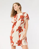Load image into Gallery viewer, Mini Swing Dress in Iris Silk Twill
