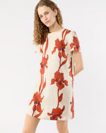 Load image into Gallery viewer, Mini Swing Dress in Iris Silk Twill
