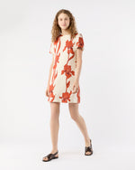 Load image into Gallery viewer, Mini Swing Dress in Iris Silk Twill

