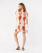Load image into Gallery viewer, Mini Swing Dress in Iris Silk Twill
