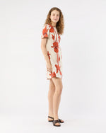Load image into Gallery viewer, Mini Swing Dress in Iris Silk Twill
