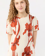 Load image into Gallery viewer, Mini Swing Dress in Iris Silk Twill
