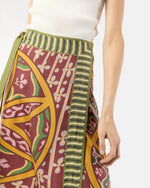 Load image into Gallery viewer, Pareo Midi Skirt in Eclipse Silk Twill
