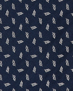 Load image into Gallery viewer, Silk Club Tie in Navy/Bone Knot
