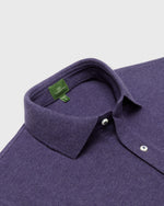 Load image into Gallery viewer, Court Polo in Heather Nightshade Pima Pique
