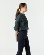 Load image into Gallery viewer, Mandarin Hattie Shirt in Blackwatch Poplin
