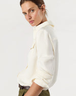 Load image into Gallery viewer, Hannah Blouse in Ivory Silk Crepe de Chine
