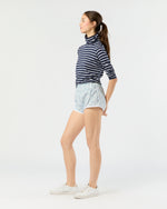 Load image into Gallery viewer, Track Short in Blue Hope Springs Liberty Fabric
