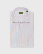 Load image into Gallery viewer, Otto Handmade Sport Shirt in Blue/Persimmon/Lavender Stripe Poplin

