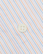 Load image into Gallery viewer, Otto Handmade Sport Shirt in Blue/Persimmon/Lavender Stripe Poplin
