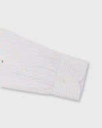 Load image into Gallery viewer, Otto Handmade Sport Shirt in Blue/Persimmon/Lavender Stripe Poplin

