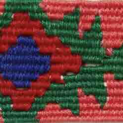 Hand-Loomed D-Ring Belt in Watermelon Tribal