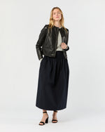 Load image into Gallery viewer, Megan Cardigan Jacket in Black Leather

