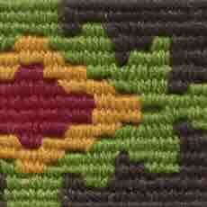 Hand-Loomed D-Ring Belt in Brown Tribal
