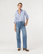 Load image into Gallery viewer, Icon Shirt in Blue Bengal Stripe Poplin
