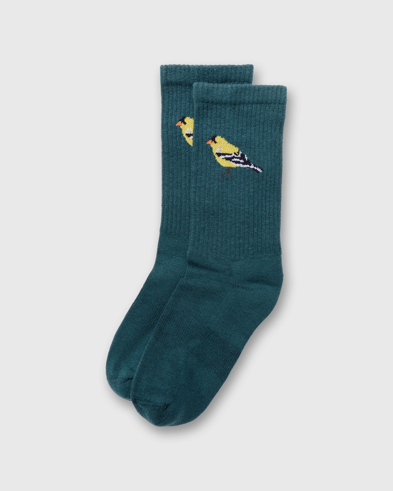 Flock Crew Socks in Gold Finch
